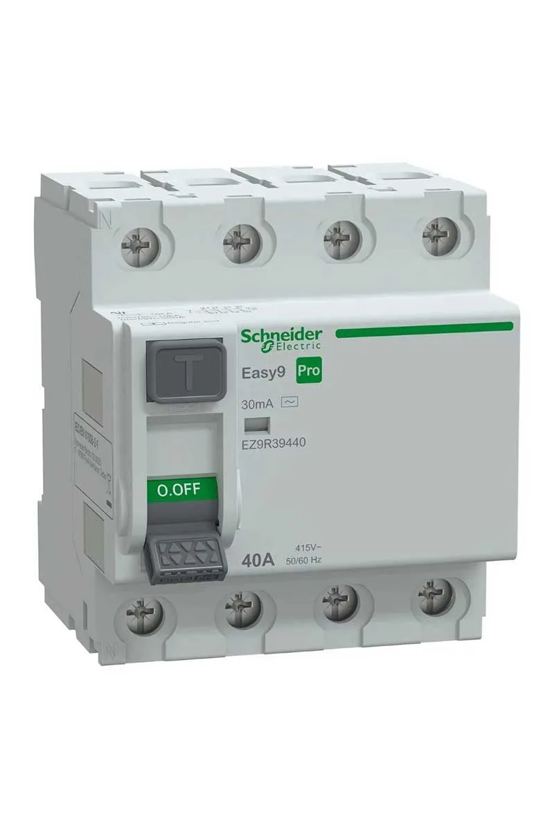 Schneider EZ9R39440 Easy 9 Pro KAK 4P 40A 30mA AC 415V Kaçak Akım Rölesi