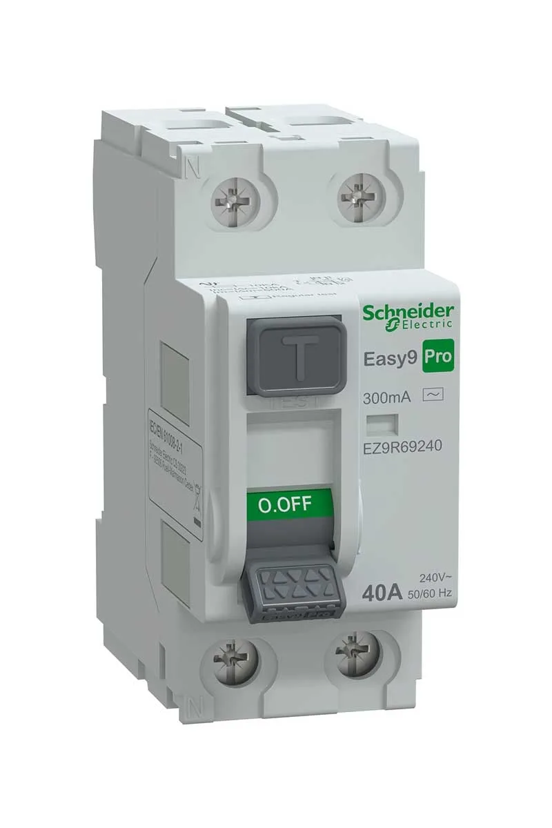 Schneider EZ9R69240 Easy 9 Pro KAK 2P 40A 300mA AC 240V Kaçak Akım Rölesi