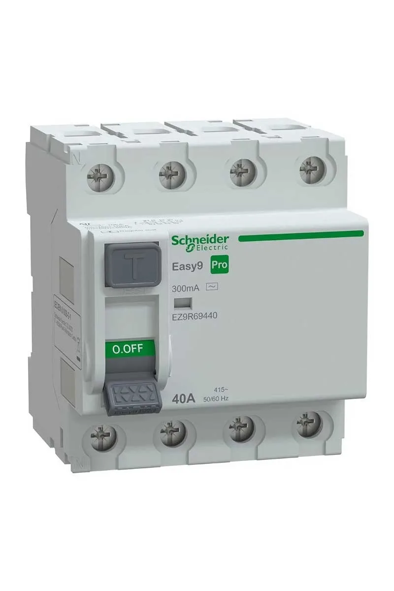 Schneider EZ9R69440 Easy 9 Pro KAK 4P 40A 300mA AC 415V Kaçak Akım Rölesi