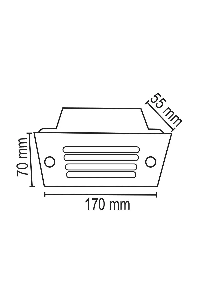 Forlife FL-1873 5W 3200K Günışığı Paslanmaz Izgaralı Koridor İz Armatürü görsel 2