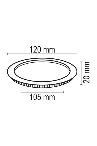 Forlife FL-2039 6W 3200K Günışığı Alüminyum Kasa Slim Led Panel görsel 2