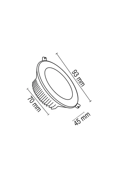 Forlife FL-2067 6500K Beyaz 5W Beyaz Kasa Mercekli Cob Led Armatür görsel 2