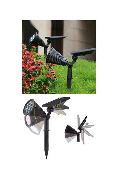 Forlife FL-3120Y 7W Güneş Enerjili Kazıklı Çim Armatür Yeşil görsel 3
