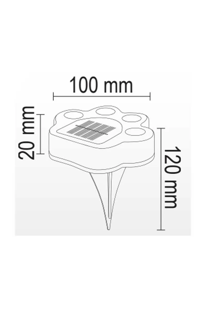 Forlife FL-3257 B 5W 6500K Beyaz Solar Pati Çim Armatürü görsel 2