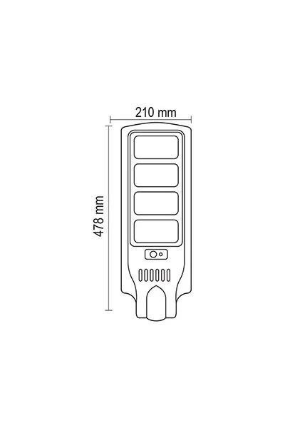 Forlife FL-3352 120W 6500K Beyaz Solar Sokak Armatürü görsel 2