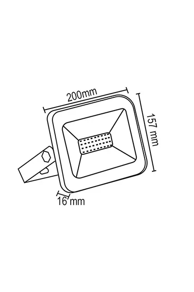 Forlife FL-9105 50W 6500K Beyaz Slim Kasa Led Projektör görsel 2