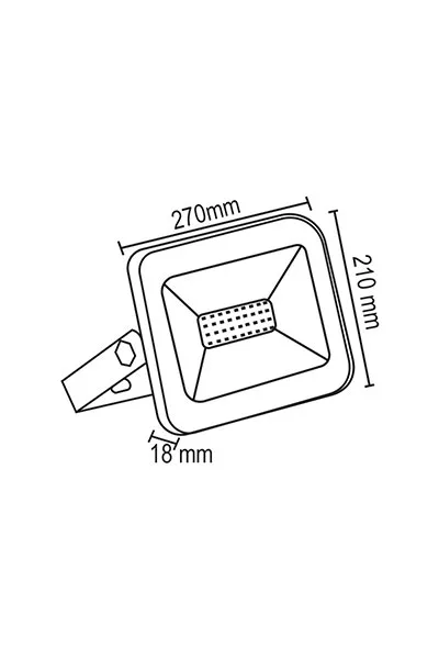 Forlife FL-9110 100W 6500K Beyaz Slim Kasa Led Projektör görsel 2