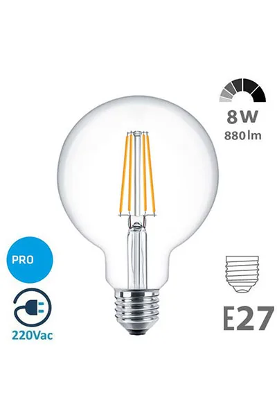 Osaka 8W E27 G95 Glop Led Ampul Gün Işığı görsel 2