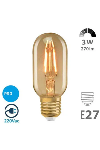 Osaka FLED 086 4W T45 Rustik Led Gemici Gold Led Ampul E27 görsel 2