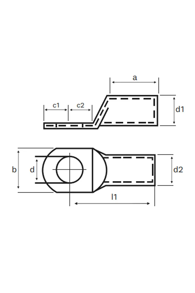 Gwest SKP-D 185-10 15 Adet DIN 46235 Tip Kablo Pabucu görsel 2
