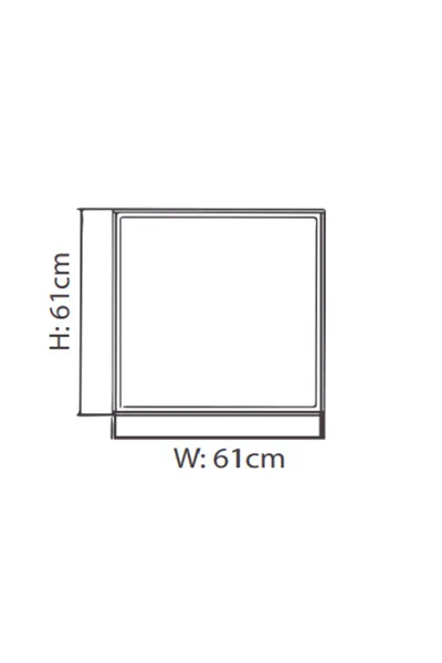 DÜNYA LED S.Ü. LED PANEL KASA 60X60 BEYAZ görsel 2