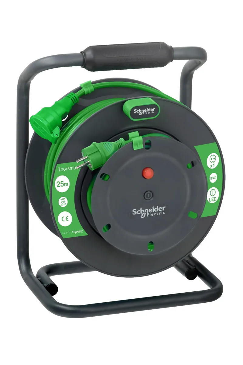 Schneider IMT33151 25m IP44 Ho5 3G1.5 Kablolu Topraklı Geniş Kablo Makarası