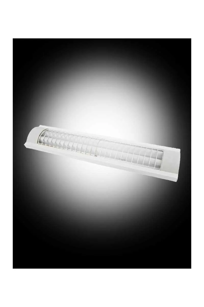 Global K2 KCA142 2x18W 6500K Beyaz T8 Kafesli Elektronik Yatay Duvar Armatürü görsel 2