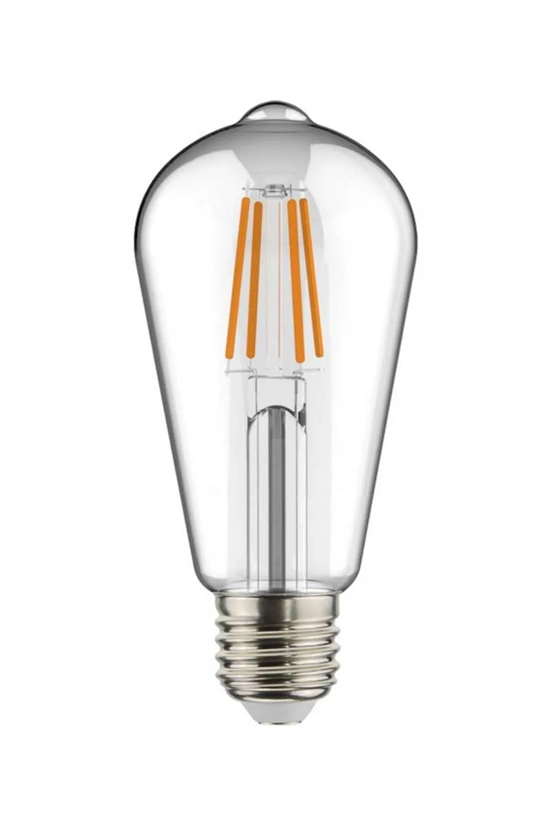 Global KES515 8W E27 6500K Beyaz ST64 Flamanlı Led Ampul
