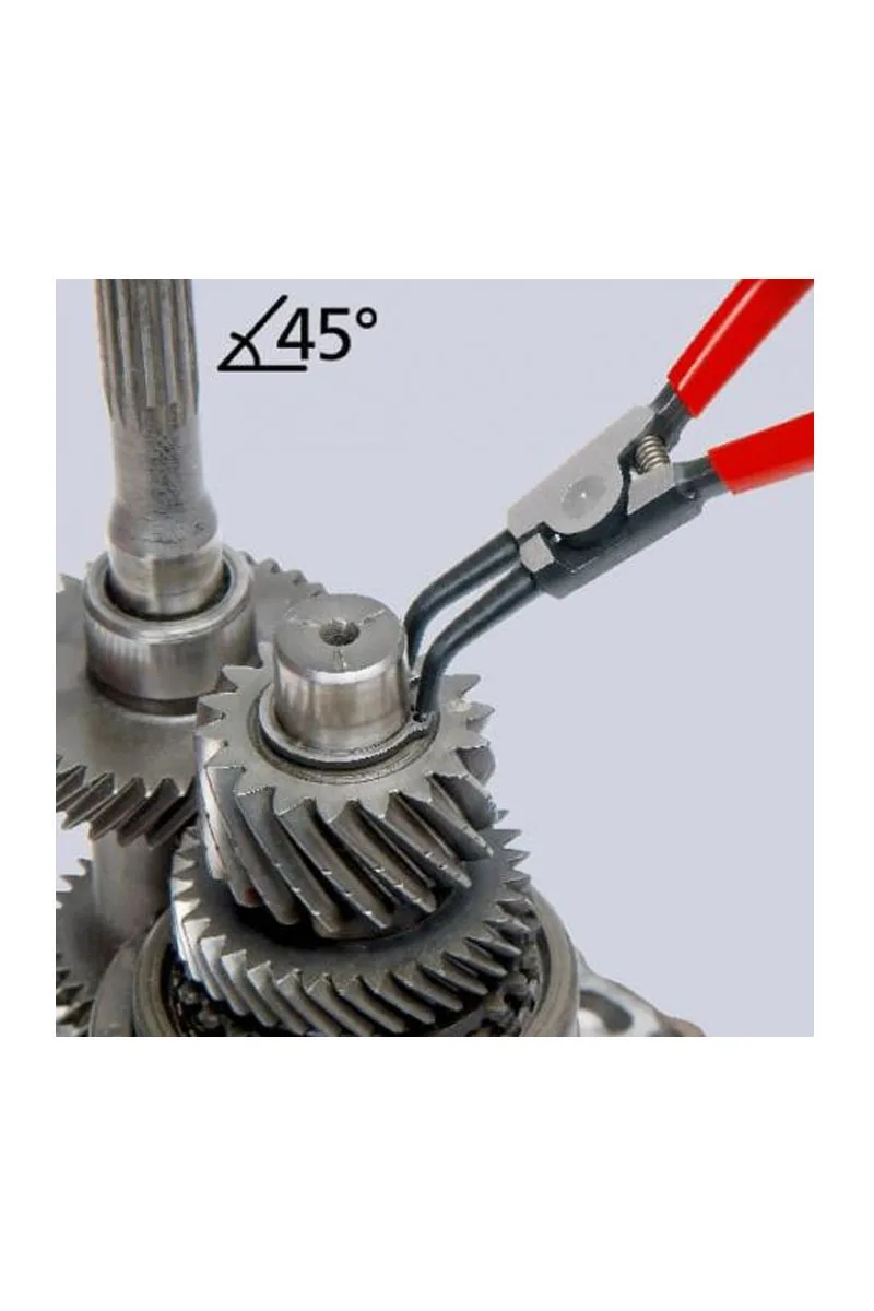Knipex 46 31 A22 Eğri 45 Derece Dış Segman Pensi görsel 3