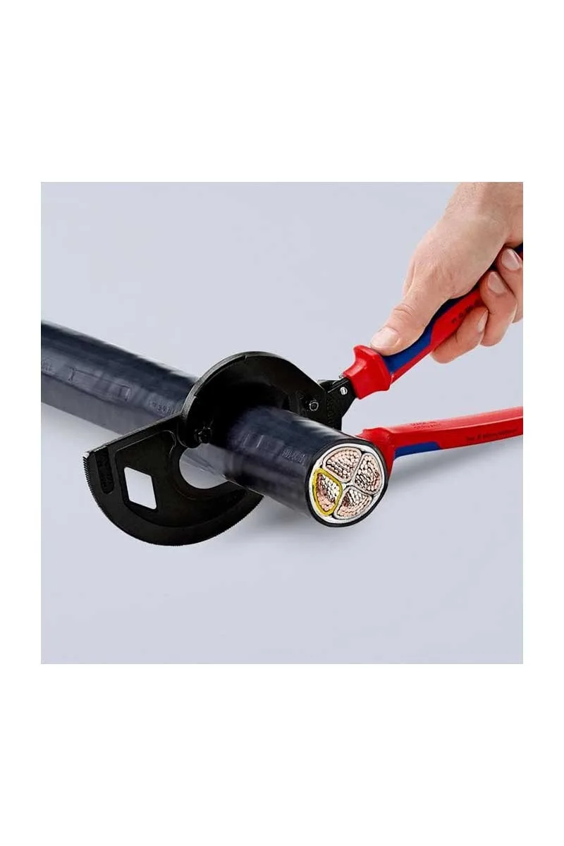 Knipex 95 32 320 Cırcır Mekanizmalı Kablo Kesici görsel 4