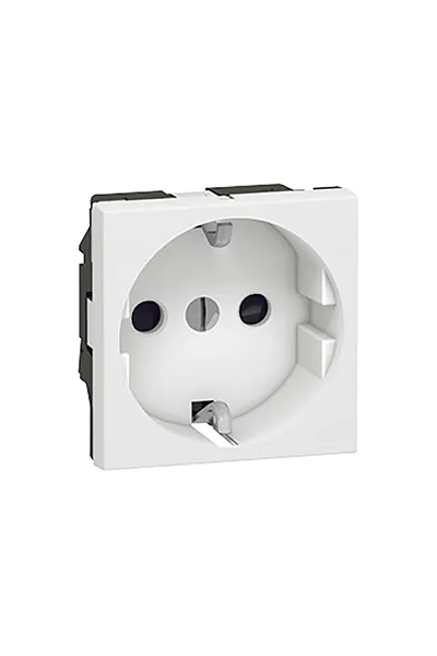 Legrand278213L Alman Standardı Topraklı Priz, Çocuk Korumalı, Vidalı Bağlantı, 16A, 250V~, 2M, Beyaz