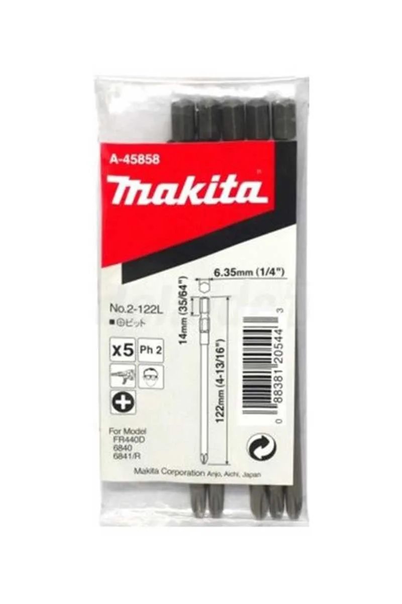 Makita A-45858 BFR440 için 122mm Ph2 Tornavida Uç Seti