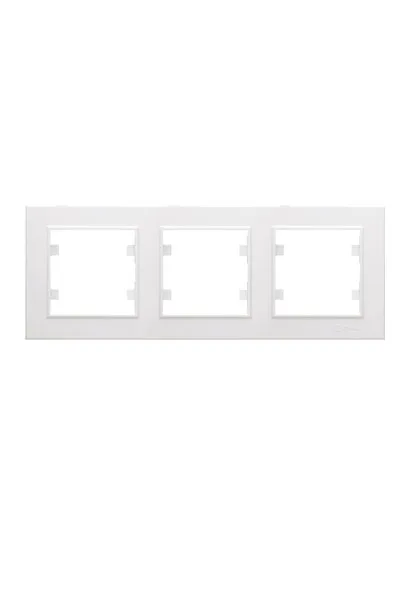 Makel-56001703Karea Beyaz Üçlü Yatay Çerçeve
