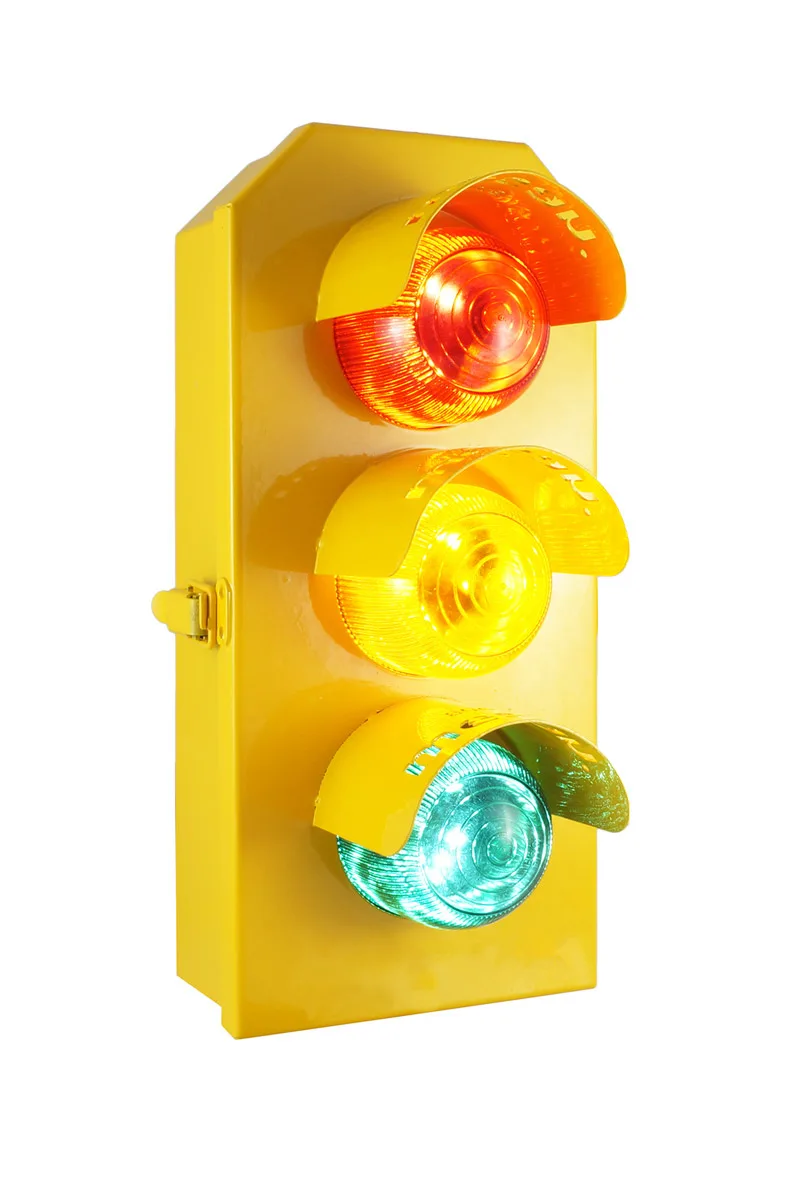 Mesan MS 8044.1.3.2.12-24VDC Kırmızı-Turuncu-Yeşil Led Işıklı Mini Trafik Lambası