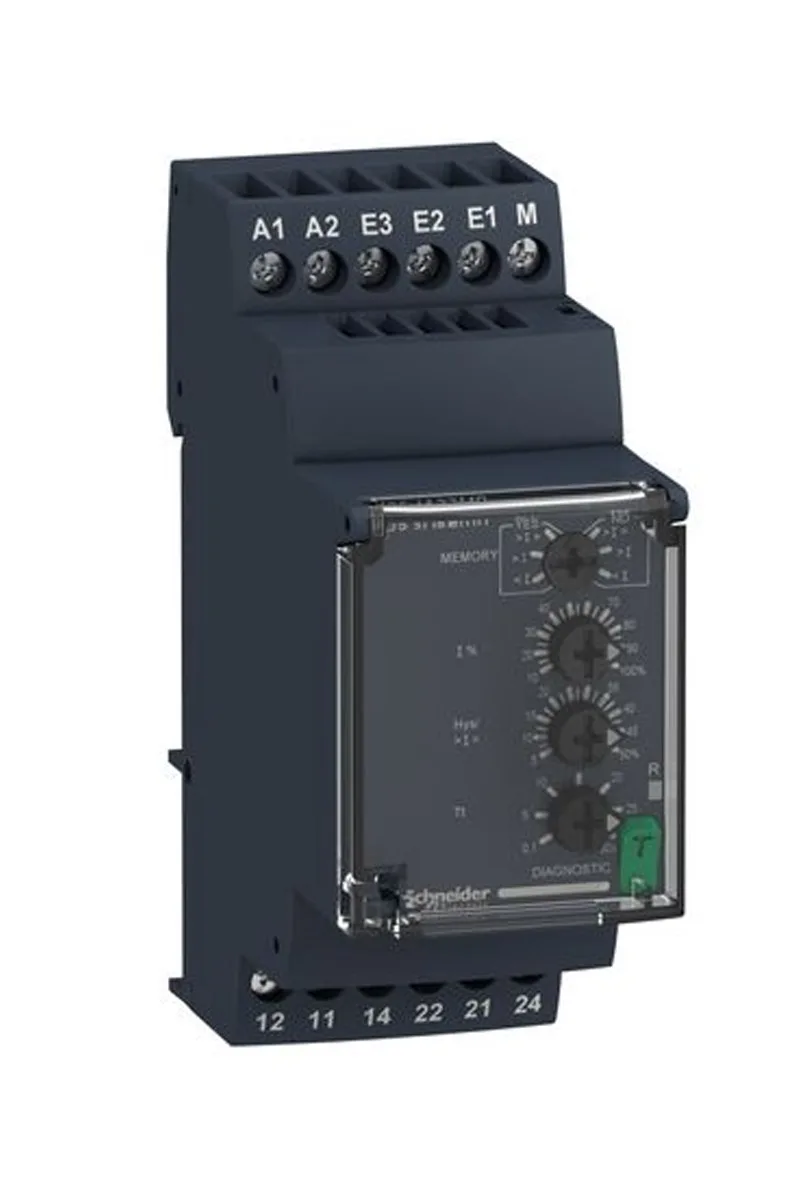 Schneider RM35JA32MR Harmony 24-240V AC/DC 5A 2K/A 0.15-15A 1 Fazlı Akım Kontrol Rölesi