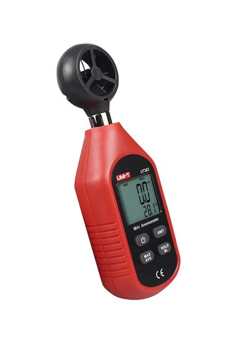 Unit UT363 Mini Dijital Rüzgar Hızı Ölçer Anemometre görsel 5