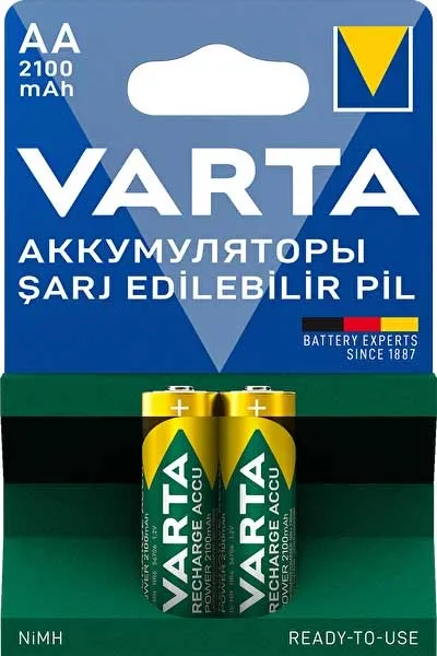 Varta Rechargeable Accu AA 2100 MAH R2U 2'li Paket 56706101412