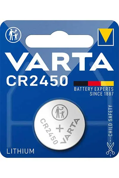 Varta CR 2450 Electronics Düğme Pil 6450101401