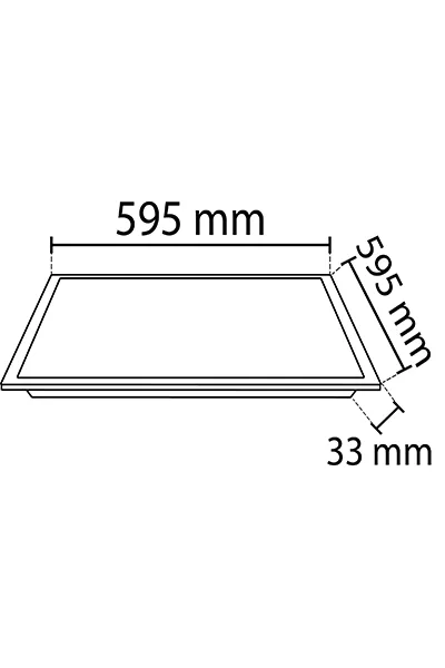 NOAS S/A 40W 60X60 BACKLIGHT LED PANEL 3200K görsel 2