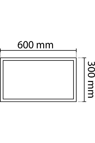 Noas YL60-3000 Sıva Üstü 30x60 Led Panel Kasası görsel 2