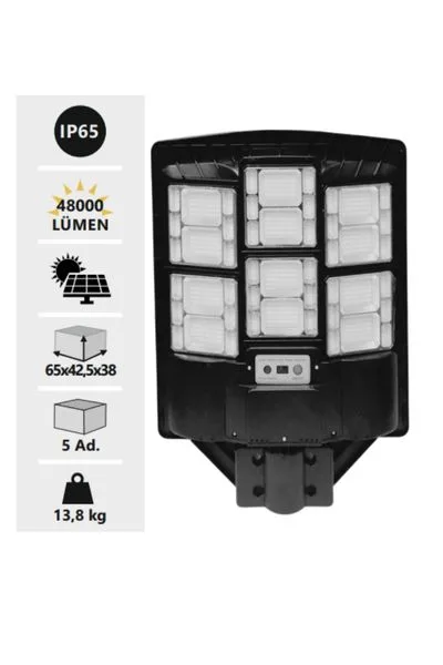 Noas YL73-0610-S 600W Mega Solar Sokak Armatürü Beyaz görsel 2