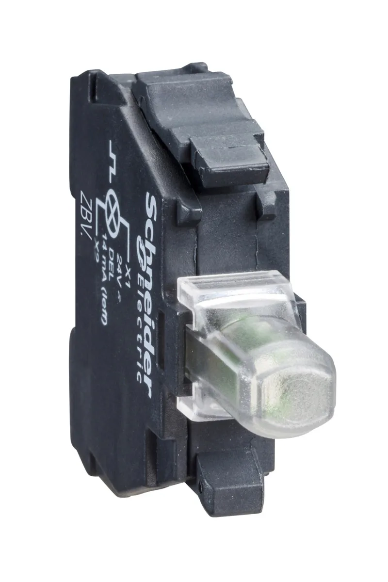 Schneider ZBVB4 22mm 24V Entegre Led Başlık için Kırmızı Işık Bloğu
